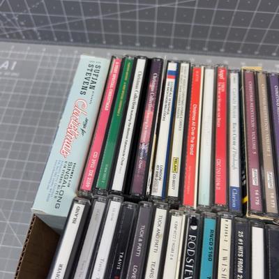 Tray CD's Rock and Christmas #b