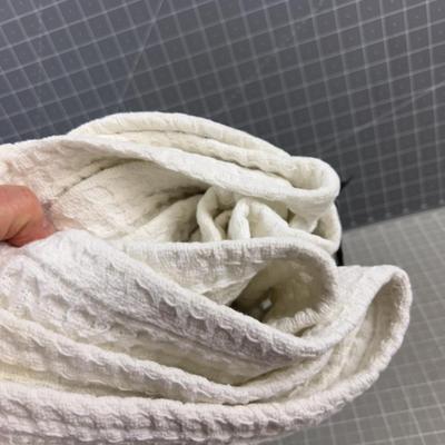 Full Size Waffle Blanket, White 