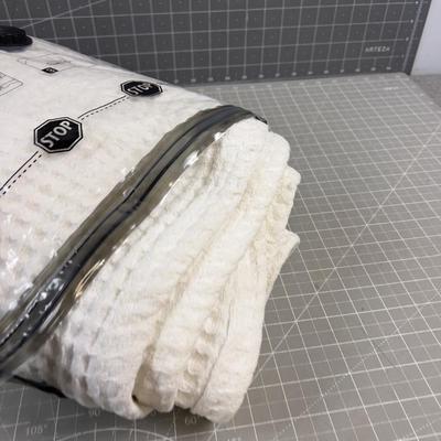 Full Size Waffle Blanket, White 
