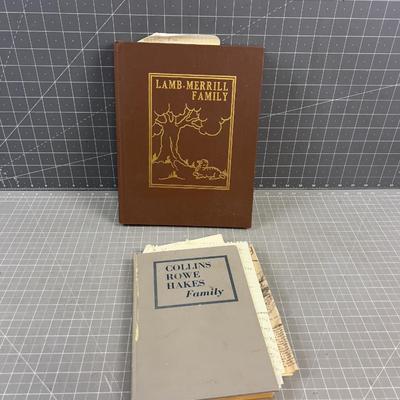 2 Family Utah History Books, Genealogy 