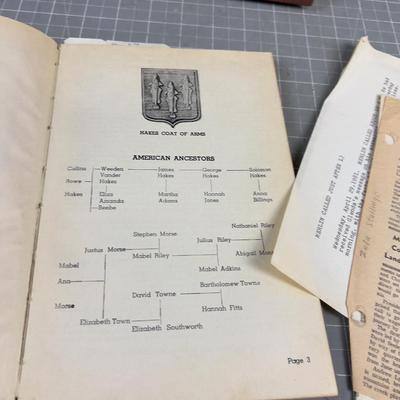 2 Family Utah History Books, Genealogy 