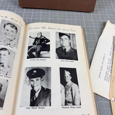 2 Family Utah History Books, Genealogy 