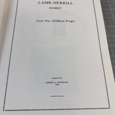 2 Family Utah History Books, Genealogy 