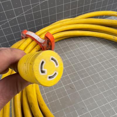 50 Foot Heavy Duty Extension Cord, Yellow