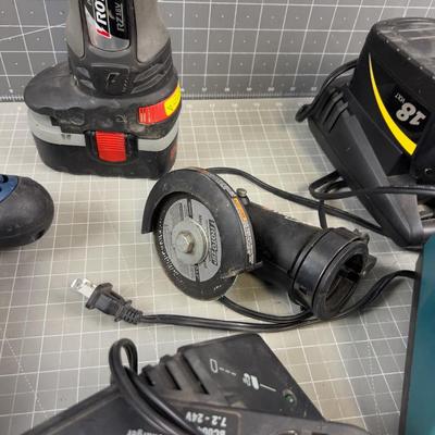 Lot of Batteries and Cordless Tools 