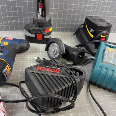 Lot of Batteries and Cordless Tools 