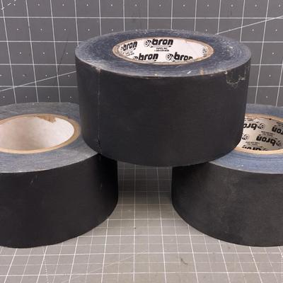 3 Rolls of 3" Gaff or Grip Tape Black 