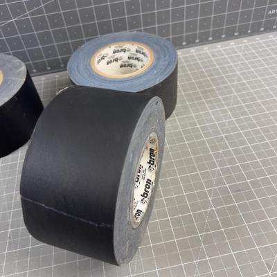 3 Rolls of 3" Gaff or Grip Tape Black 