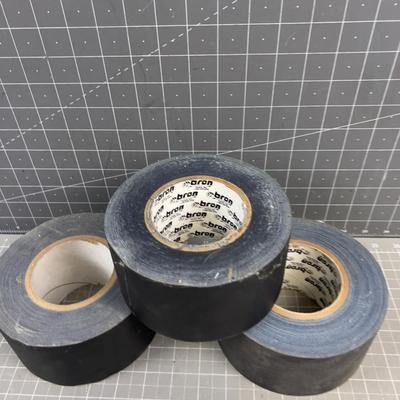 3 Rolls of 3" Gaff or Grip Tape Black 