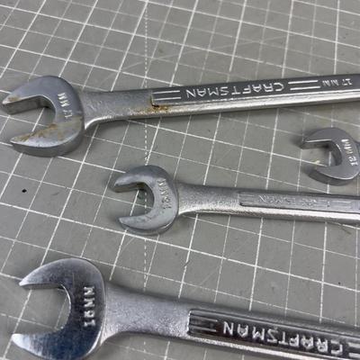 Craftsman Metric End Wrenches