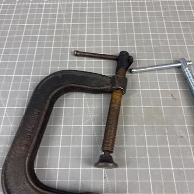 (2) "C" Clamps 3 &4" 