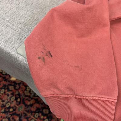 Carhartt 2 XL Hoodie, Logo, Brick Color  New with FLAWS 