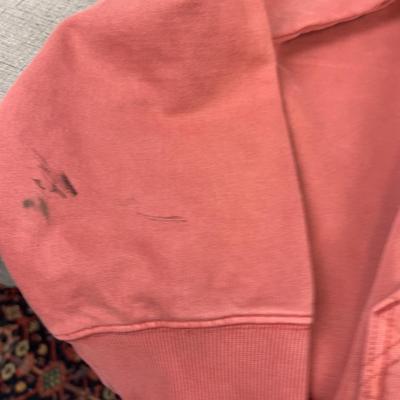 Carhartt 2 XL Hoodie, Logo, Brick Color  New with FLAWS 