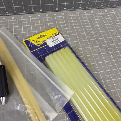 Glue Stick and a Glue Gun 