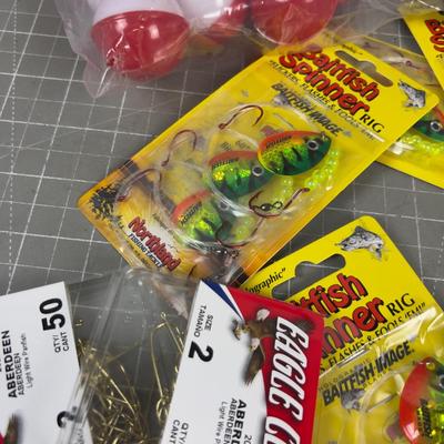 Fishing Tackle; Hooks, Bobbers and Lures 