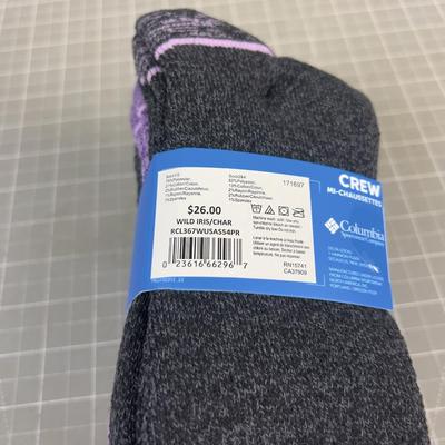 Columbia Women's Purple SOCKS New