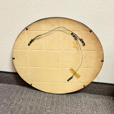 Sale Photo Thumbnail #272: Beveled edge. Approx. size 18" x 22".  Wires attached to the back allowing it to be hung horizontally or vertically.