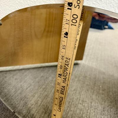 Sale Photo Thumbnail #270: Beveled edge. Approx. size 18" x 22".  Wires attached to the back allowing it to be hung horizontally or vertically.