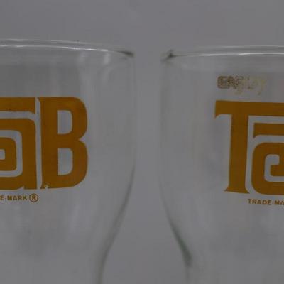Vintage TAB Soda Drinking Glasses (4)