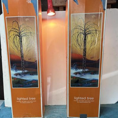 Halloween Lighted Trees