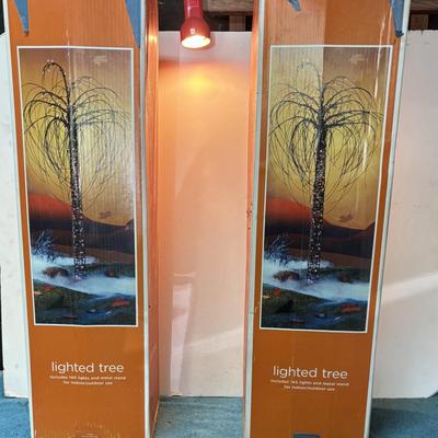 Halloween Lighted Trees