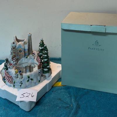 Party Lite Snowball Candle Holder