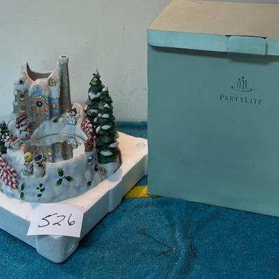 Party Lite Snowball Candle Holder