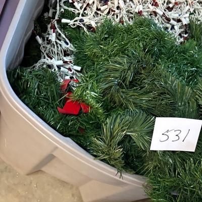 Christmas Light and Garland Tote