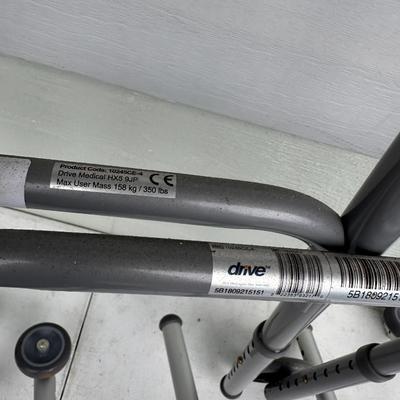 Lot of 2 foldable walkers