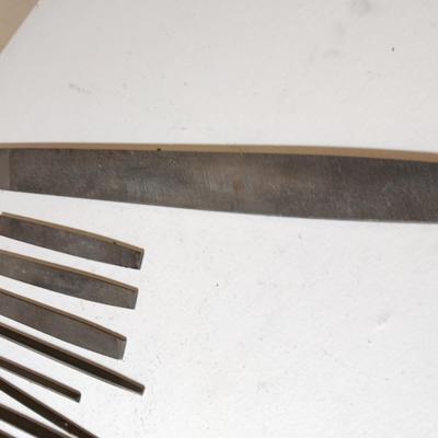Lot of 11 Assorted Metal Files – Flat, Round, and Needle Types
