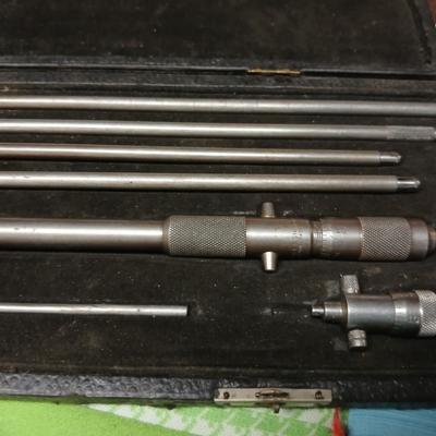 Vintage Starrett Inside Micrometer Set – USA Made in Original Case