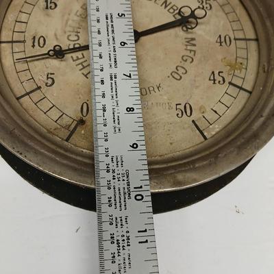 Antique Schaeffer & Budenberg Pressure Gauge – New York, Industrial Steampunk Decor
