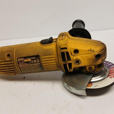 DeWalt DW400 4-1/2" Angle Grinder – 10,000 RPM, Corded, Works