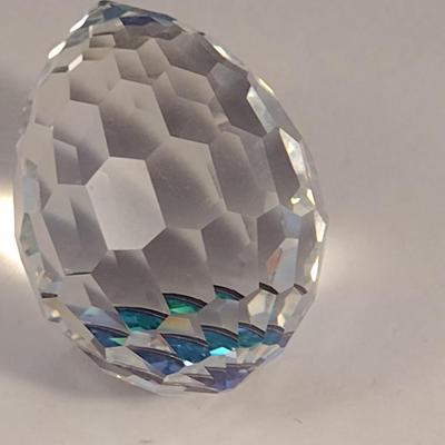 Gorham Crystal Faceted Egg Shaped Paper Weight- Limited Edition 380/2500