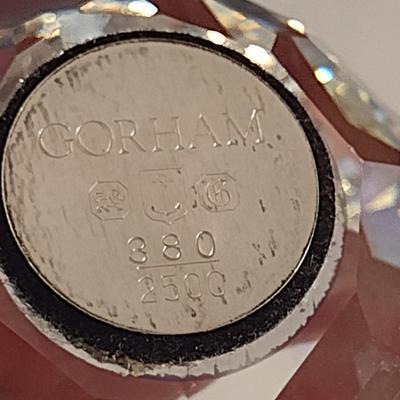 Gorham Crystal Faceted Egg Shaped Paper Weight- Limited Edition 380/2500
