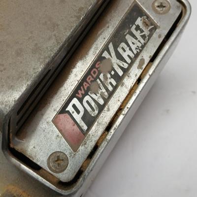 Vintage Wards Powr-Kraft Circular Saw – 7 1/4” Blade + Extra 8" Pro-Source Blade
