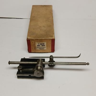 Vintage Millers Falls No. 889 Surface Gauge – Machinist Layout Tool w/ Original Box