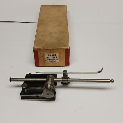 Vintage Millers Falls No. 889 Surface Gauge – Machinist Layout Tool w/ Original Box