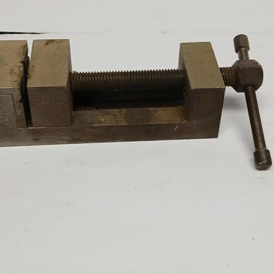 Small Precision Machinist Vise – Hardened Steel, Screw-Type, Vintage