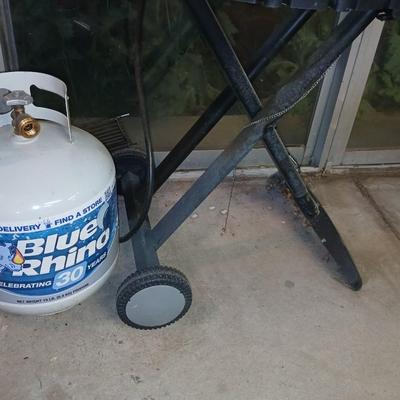 Coleman RoadTrip Portable Propane Grill with Full Blue Rhino Tank
