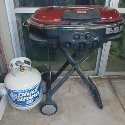 Coleman RoadTrip Portable Propane Grill with Full Blue Rhino Tank