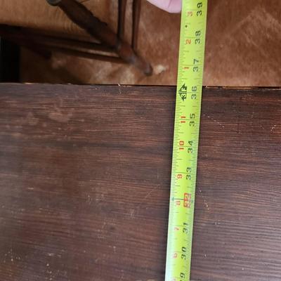 Vintage Rustic Dropleaf Table 36x40