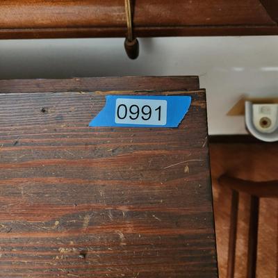 Vintage Rustic Dropleaf Table 36x40