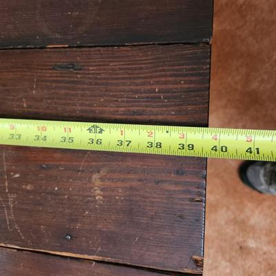 Vintage Rustic Dropleaf Table 36x40