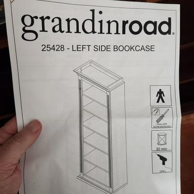 Grandinroad 3 Section Book Cases Ends 27x14x80 Center 44x16x84
