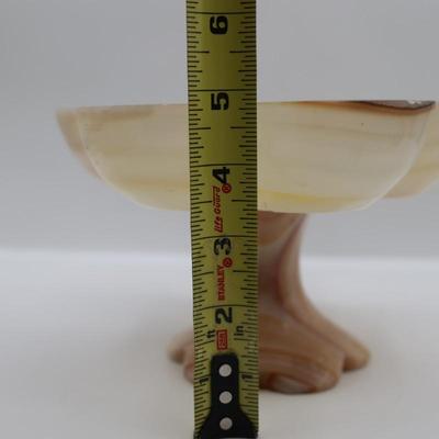 Vintage Onyx Fruit Set in Footed Bowl