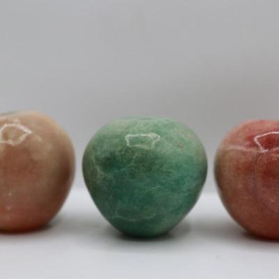 Vintage Onyx Fruit Set in Footed Bowl