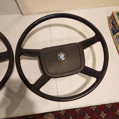 2 Vintage BMW Sterring Wheels