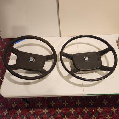 2 Vintage BMW Sterring Wheels