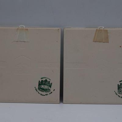 Vintage Hand Decorated Royal Ceramic Art Tiles (3)